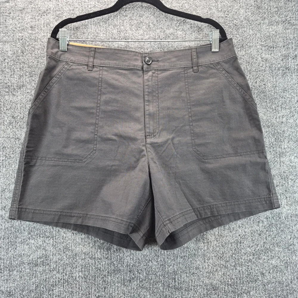 Eddie Bauer Ripstop Shorts 5 Inch Inseam 14 Black Women